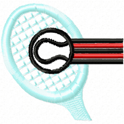 Tennis Embroidery Design 3 Tennis Embroidery Design 3